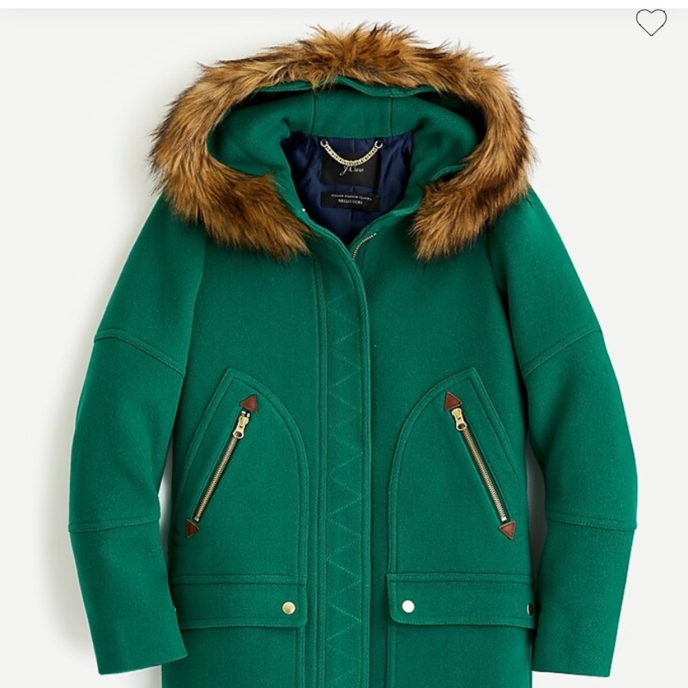 J. Crew Chateau parka in Italian stadium-cloth wool